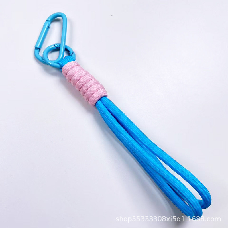 携帯電話のストラップのマカロンの色合わせのキーチェーンのキーチェーンは簡単で短いタイプのロープのキーチェーンのリングの装飾品の卸売りを掛けます。|undefined