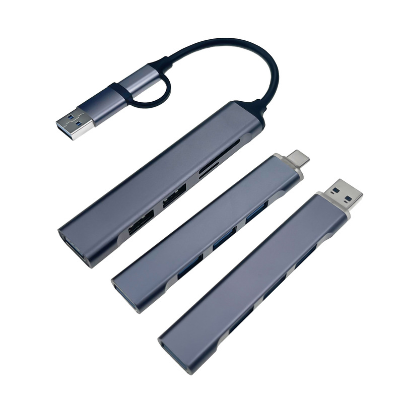 Hub拡張ドックusb3.0拡張ハブはアップルtype-c四合一tf/sdコンピュータスプリッタを適用する|undefined
