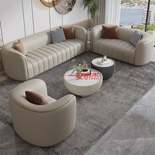XM新款轻奢客厅小户型沙发客厅四人位直排沙发组合接待商用沙发组