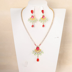 2024新款新年潮流單品輕奢不規則造型設計套裝項鍊女氣質優雅時尚