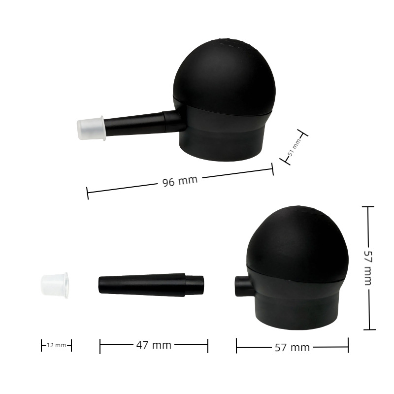 Factory direct supply new dense hair fiber powder special spray gun nozzle, increases hair fiber spray nozzle and uniform filling.