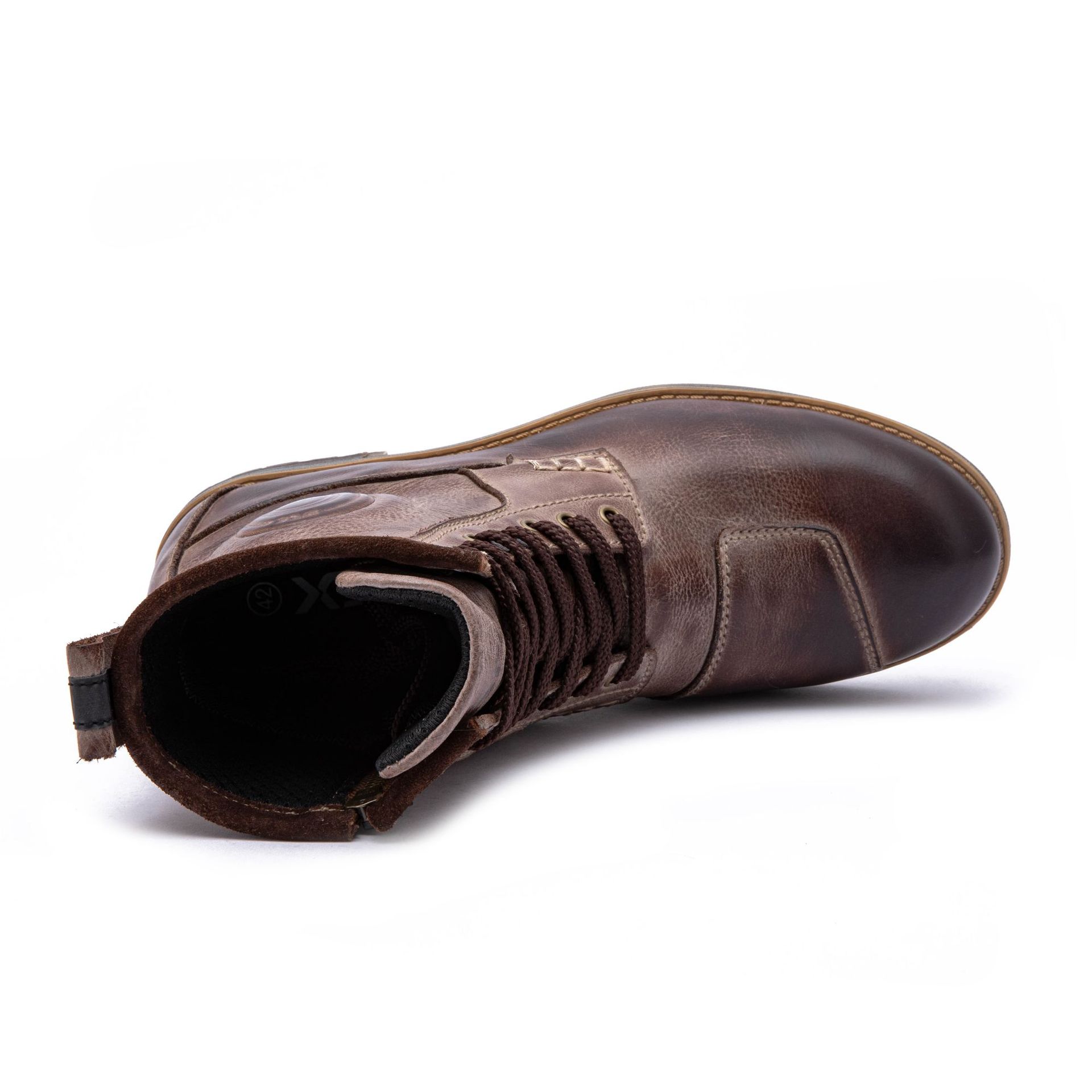 arcx Yakuqi L60900 Motorcycle Retro Riding Boots Non-Slip Road Waterproof Casual Cowhide Boots