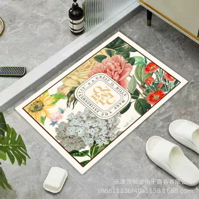 New Flower Bathroom Mat, Avtomobil döşəmə paspasları - gz-5-4060cm