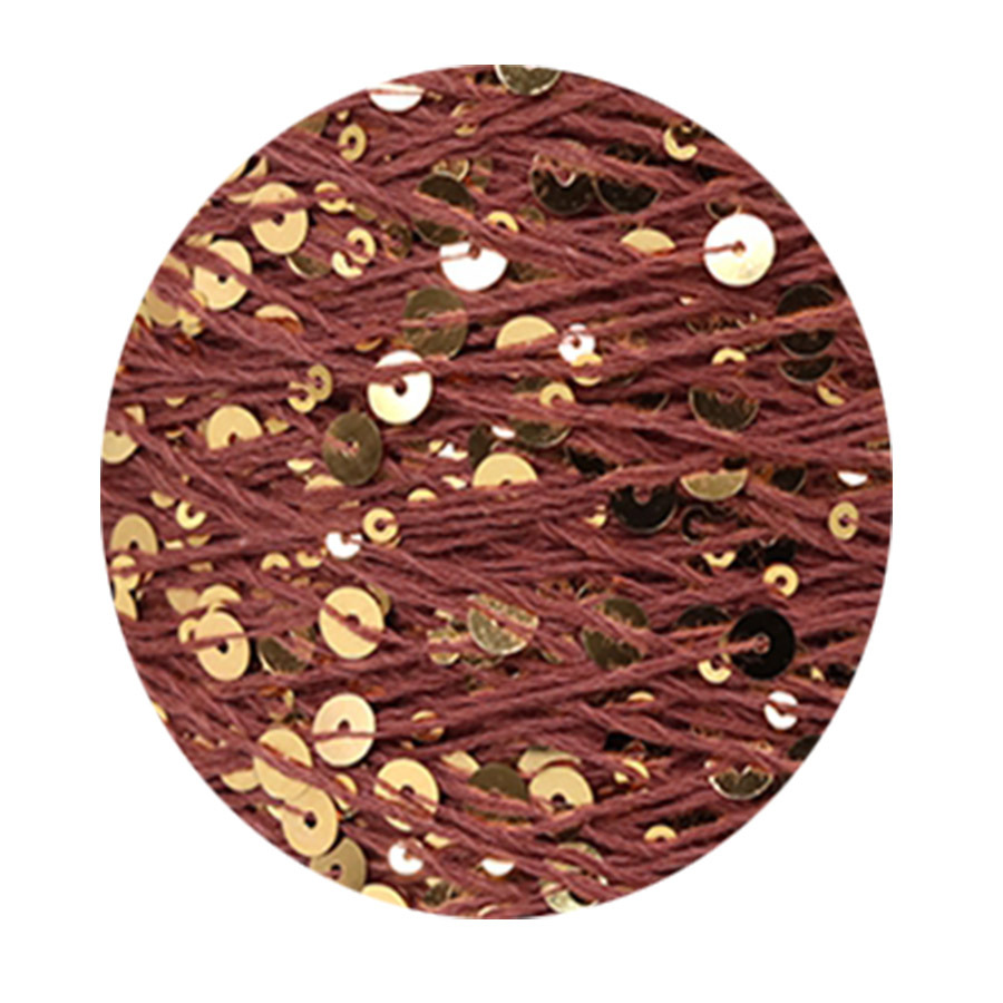 50g algodón lentejuelas hilo 3mm + 6mm peinado tamaño de lujo lentejuelas mano hilo tejer precio al por mayor