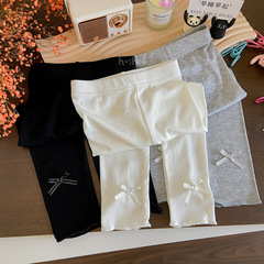 Base Layer Pants, Slim Fit 2024 Spring New Casual Long Pants Korean Style Versatile Outerwear Girls' Pants 0188