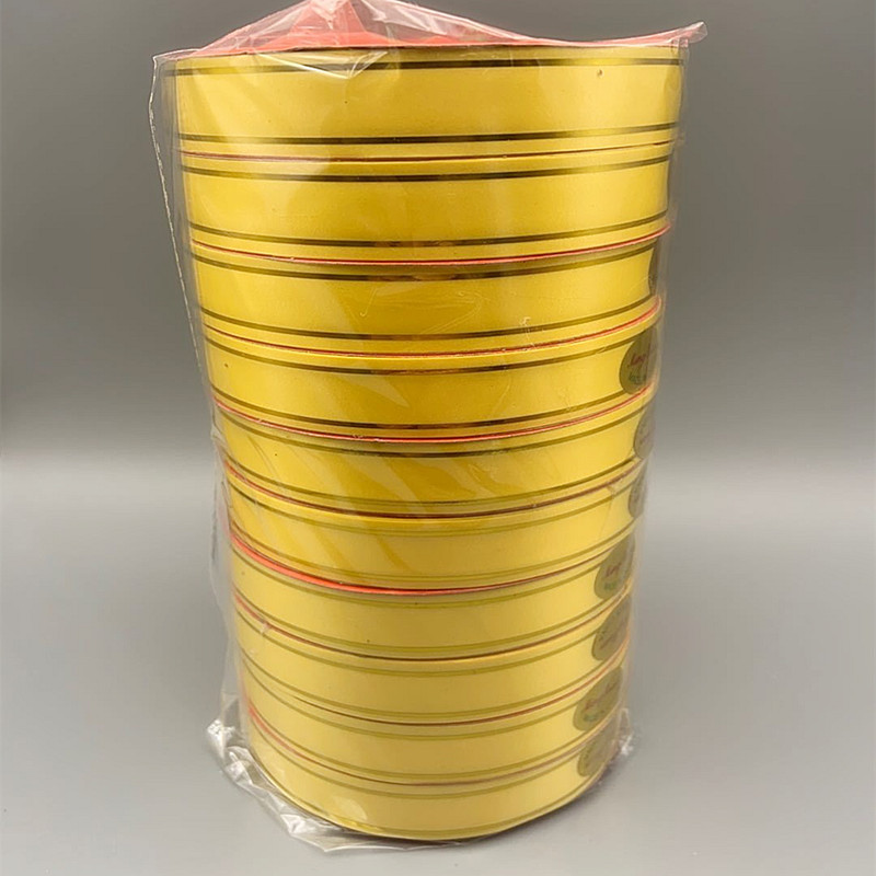 1,6 borde de oro impreso cinta partido suministros de la boda globo atado cuerda campanas de viento cinta embalaje cinta decoración de vacaciones