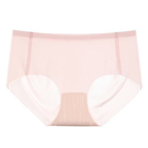 Invisible Peach Butt Ice Silk Underwear for Women - Summer, Teenage Girls, Antibacterial, Pure Cotton, G-String Style, Silk Antibacterial gusset