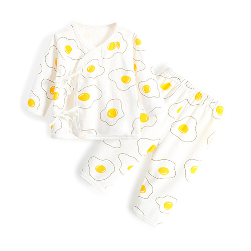  Newborn Baby Monk Clothes with Straps Split Two-piece Set Autumn Clothes Autumn Pants Cotton Clothes One Piece Dropshipping