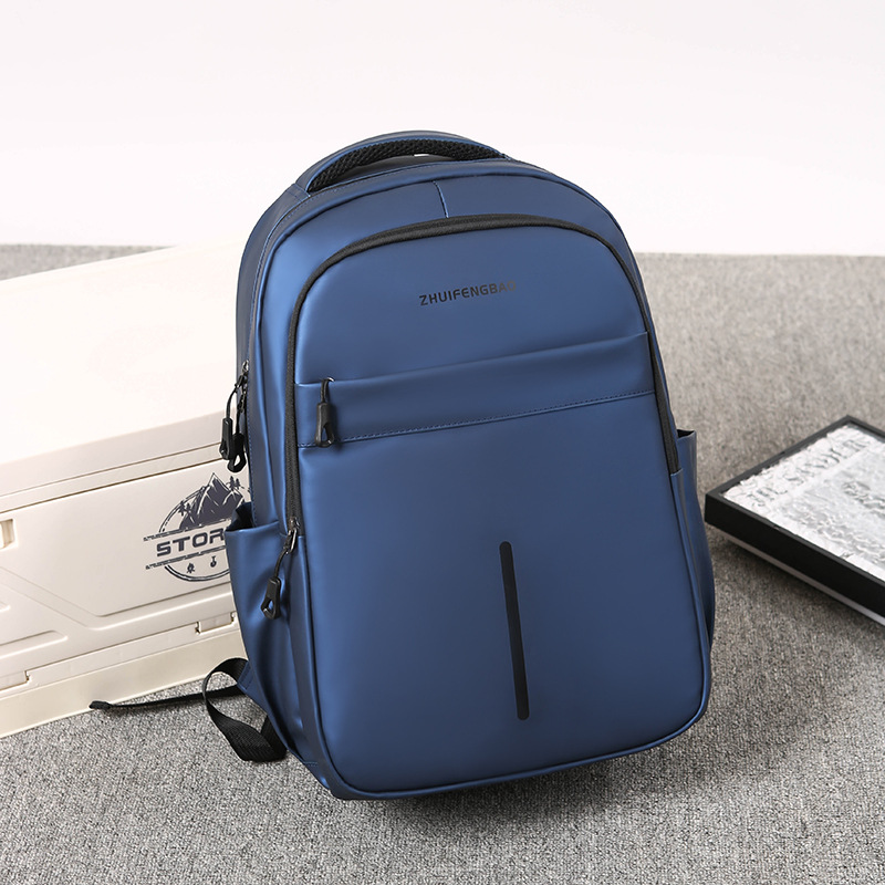 Waterproof Leather Travel Backpack For Men Multi Functional Bag_voghion.com