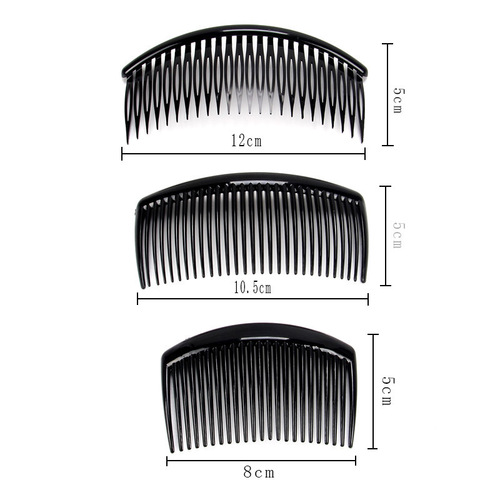 Manufacturer Direct Sale Black Coffee Plastic Insert Comb Wholesale Bangs Comb Hairstyle Tool Korean Style Fashion Minimalist Hair Comb Hair Tool