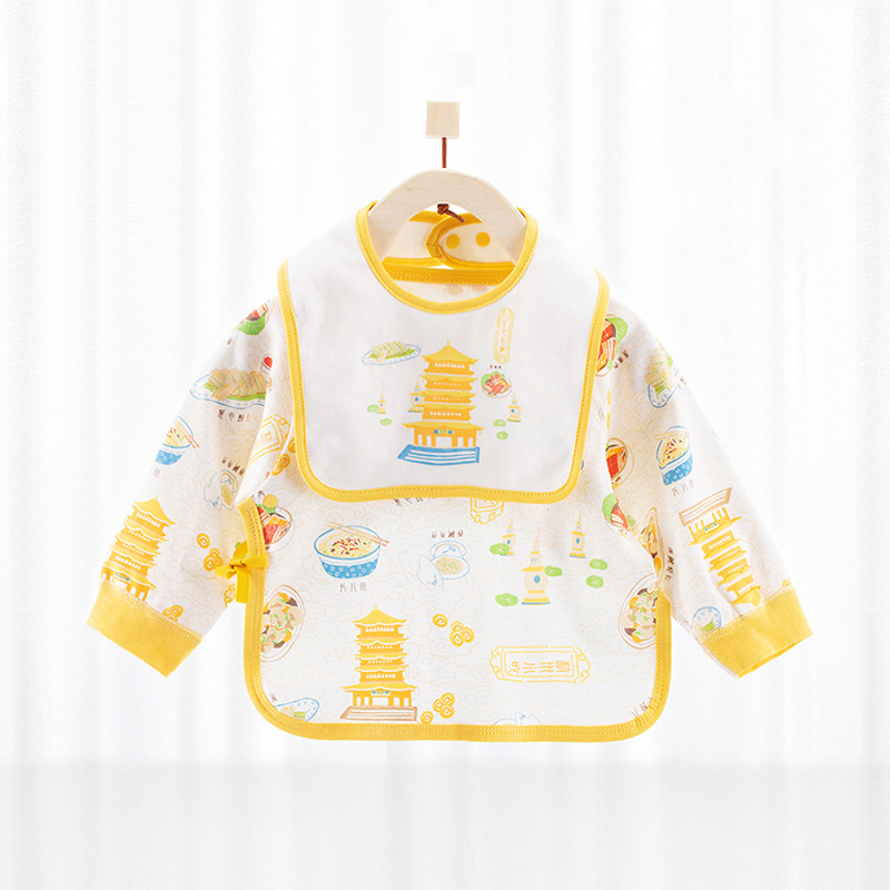 newborn baby spring and autumn pure cotton jacket Nursing belly Mar Newborn baby Monk clothes Autumn clothes