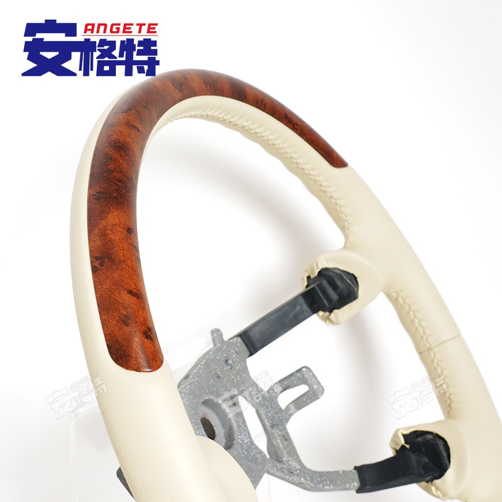 Cross-Border Hot Sale Suitable for 13-20 Nissan Patrol Patrol Y61Gu Peach Wood Car Steering Wheel Modification
