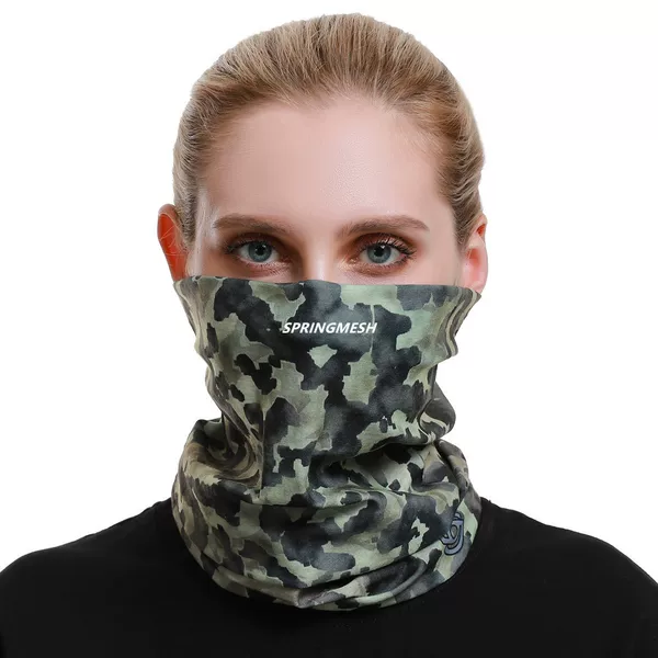 Sun protection face mask, outdoor hiking sunshade face towel, UV protection camouflage multifunctional seamless magic headscarf