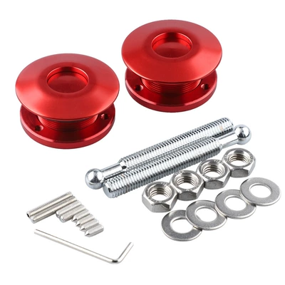 Cross-border hot-selling car modification accessories racing 62mm machine cover lock quick release button type bumper hood surround (Other Car Modifications) - red-pair