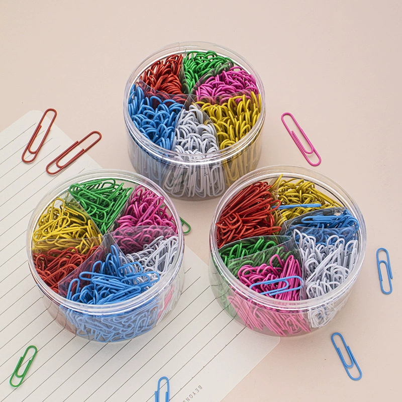 Трансграничные цветные скрепки пластиковые скрепки