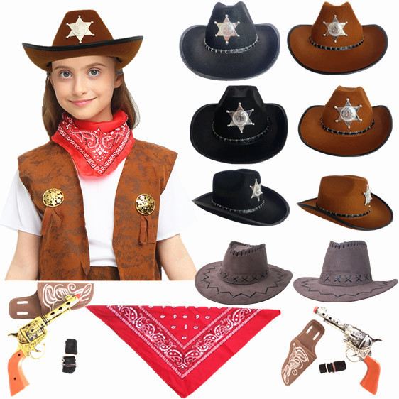 Halloween cosplay Party Costumes Adult Children Men and Women Western Cowboy Parentage Performance Costumes