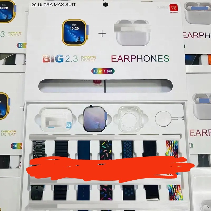 I20 ultra maxsuit reloj inteligente traje 10 IN1 traje Correa reloj funda protectora 5 generación auriculares