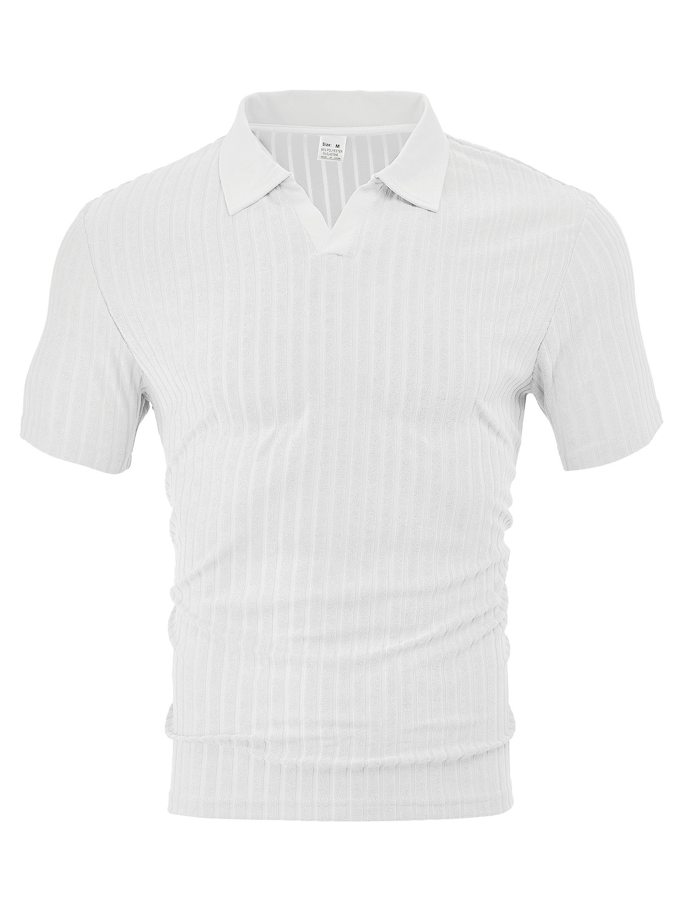 Veste homme rayée en tissu jacquard casual pour l'été_voghion.com