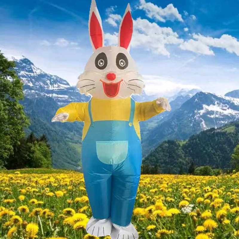 Diversión de dibujos animados Rana Muñeca Disfraz Extraña Dinosaurio Caminando Muñeca Animal Propósito Disfraz Humanoides Ropa Inflatable