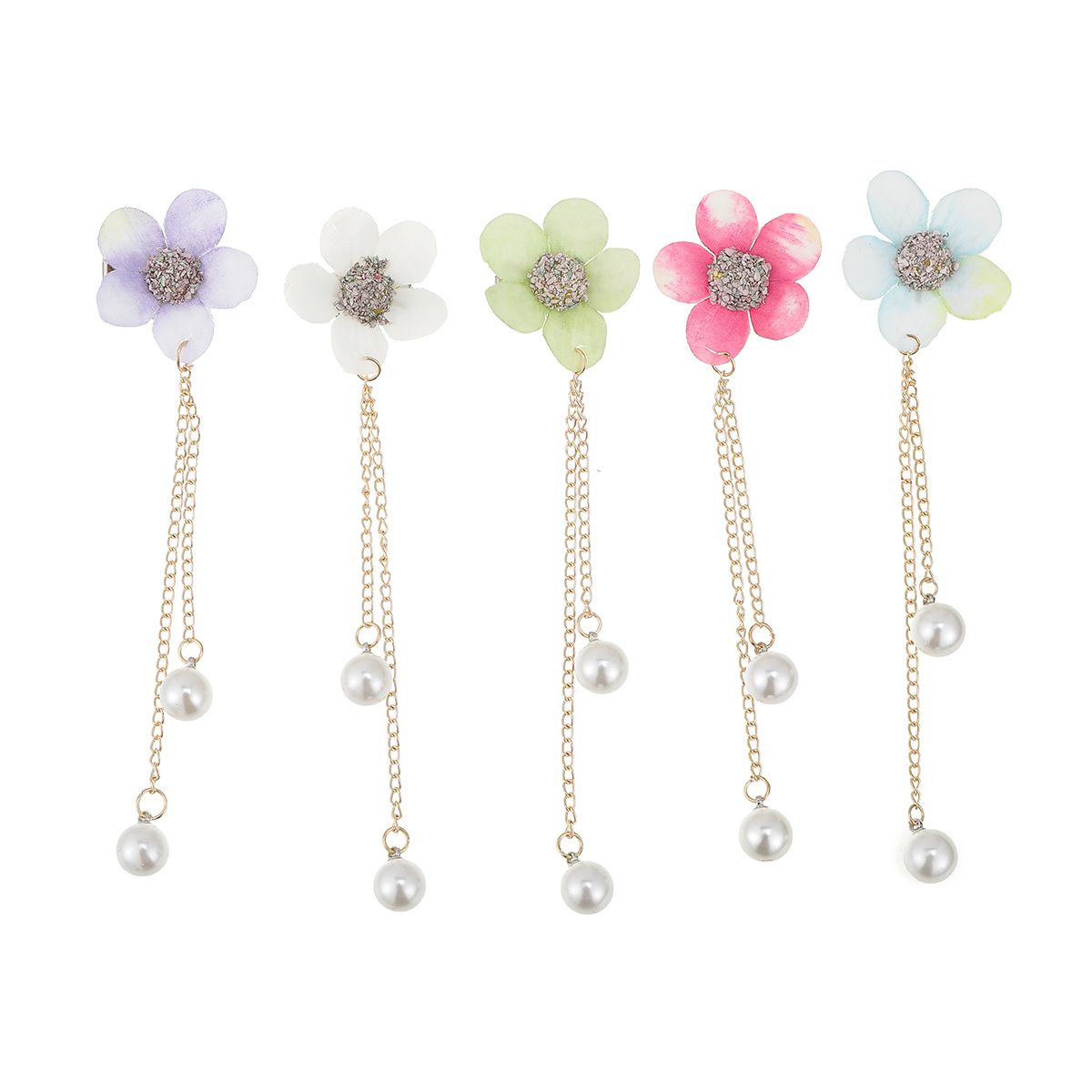 Women's Flower Sweet Mixed Materials Hair Clip display picture 1