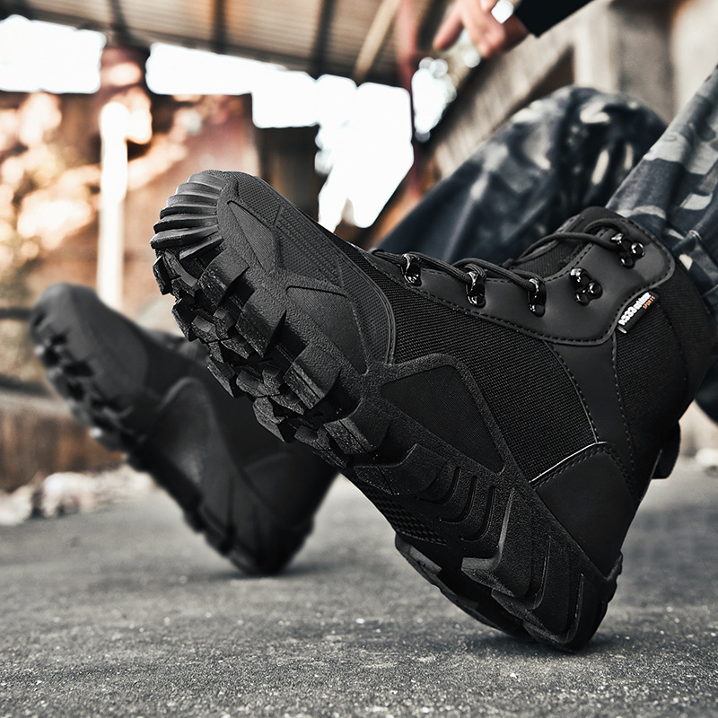 Una botas tácticas de 2025 botas de montaña al aire libre para hombres de tamaño bajo transfronterizo botas de desierto directas fabricantes