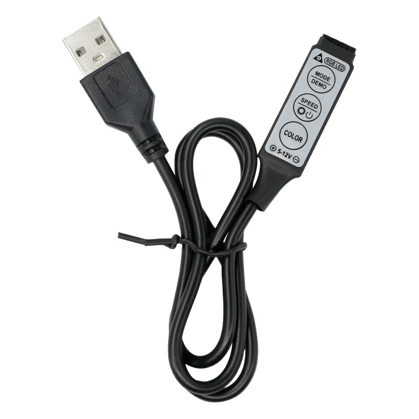 Контроллер светодиодной ленты, пульт дистанционного управления с USB-подсветкой, 3-кнопочный диммер, мини-пульт дистанционного управления с мигалкой RGB