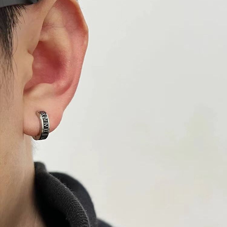 Cool Men’s Stud Earrings. Minimalist Street & Punk Style, Ideal For Casual, Party & Daily Wear. Made Of 316L Stainless Steel, Hypoallergenic, Nickel-_voghion.com