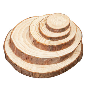 round wood chip diy hand-painted decorative wood chip wood chip kindergarten painting children acrylic painting annual ring fir
