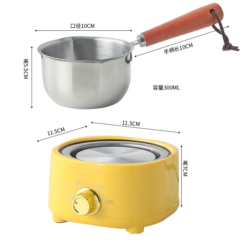 DIY製作器具ワックス瓶砂糖ショートニング溶融鍋加熱炉保温ミルクステンレス溶融ワックスミニ鍋|undefined