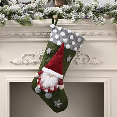 クリスマス装飾用品サンタクロース子供靴下クリスマスツリーペンダントクリスマス靴下プレゼント袋趙之李|undefined