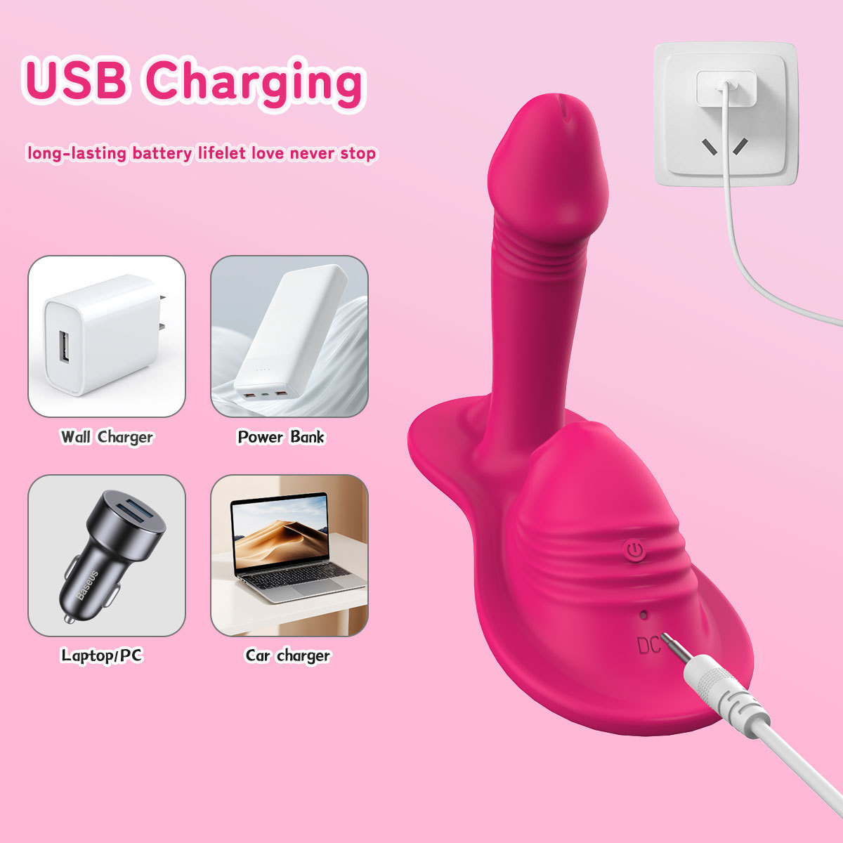 App Remote Control Vibrating Anal Plug with Suction and Tongue-Like Motion — detail image 9