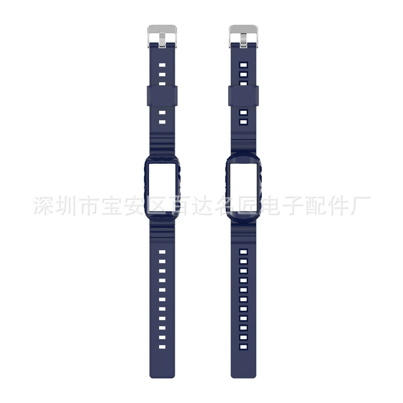 Подходит для Fitbit Charge5 интегрированный корпус защитная оболочка весь - весь панцирь силиконовый ремешок противпадение силиконовая лента