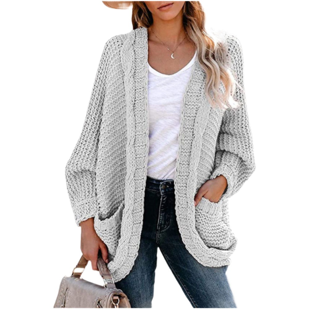 Suéter Cárdigan de Punto para Mujer, Talla Grande, Estilo OL, Otoño/Invierno 2026, Nuevo, Transfronterizo, Amazon