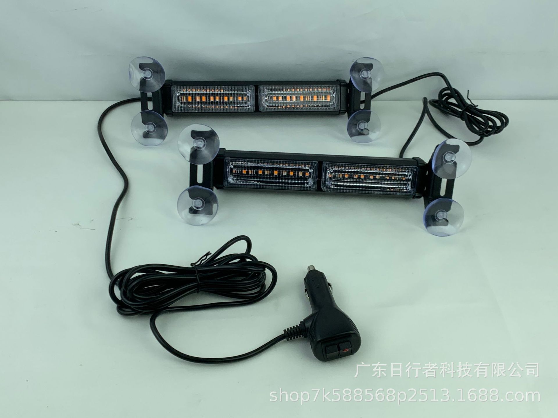 Factory Direct Sale 40Led Dual-Strobe Car and Truck Warning Light Windshield Suction Cup Light Warning Light