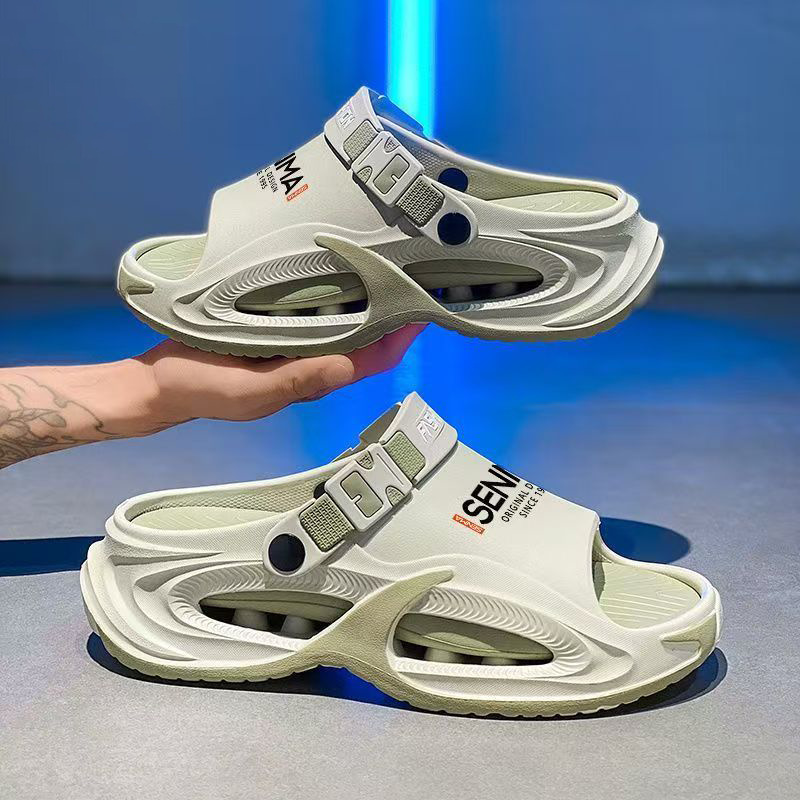 【Light Luxury and Soft】Men's Sandals 2025 New Model Thick-Soled Anti-Slip Outdoor Driving Dual-Use Beach Shoes 【Light Luxury and Soft】Men's Sandals 2025 New Model Thick-Soled Anti-Slip Outdoor Driving Dual-Use Beach Shoes