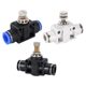 Pneumatic component gas pipe joint SA4 pipeline throttle valve PA6 current limit 8 speed regulation 12 flow control valve 10