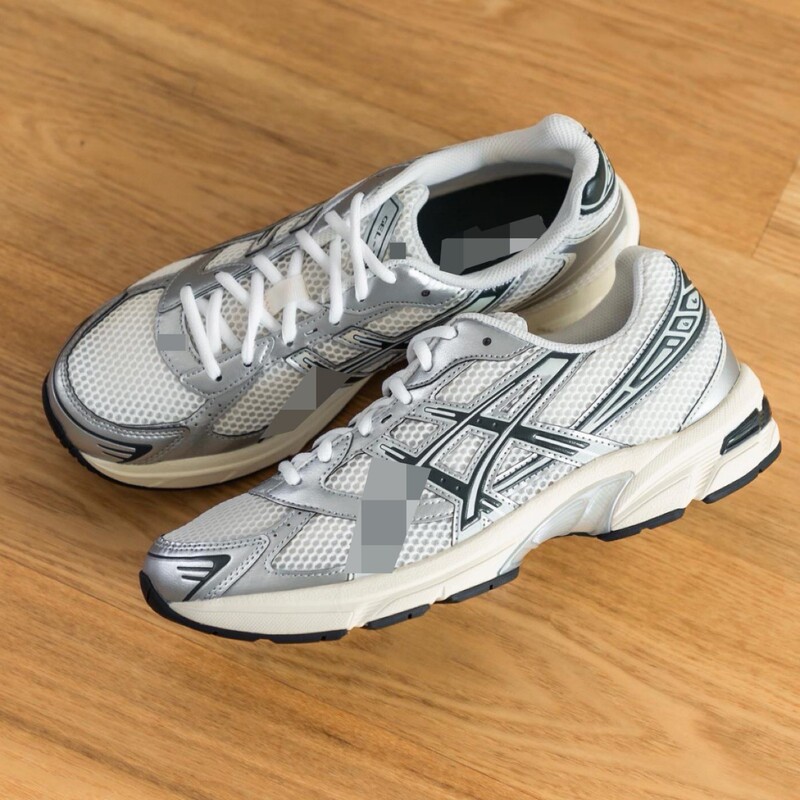 Putian Shoes Gel-1130 Sports Shoes Retro Light Gray Flat Heel Casual Shock Absorption Wear-Resistant Breathable Low-Top Running Shoes