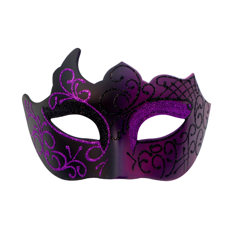 Halloween nueva corona de diamantes pareja baile máscara media cara set fiesta misteriosa disfraz