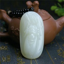 新疆和田手把件 羊脂白外蒙料玉坠 籽料把件一鸣惊人把玩件批发