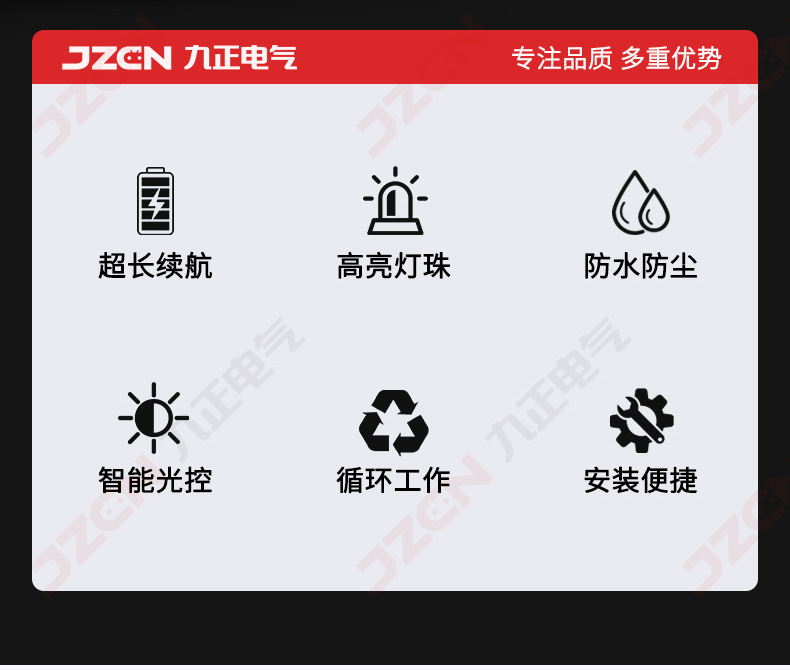 Cross-Border Amazon Truck Anti-Rear Collision Light Fence Guardrail Solar Outline Mark Night Flashing Warning Light Led