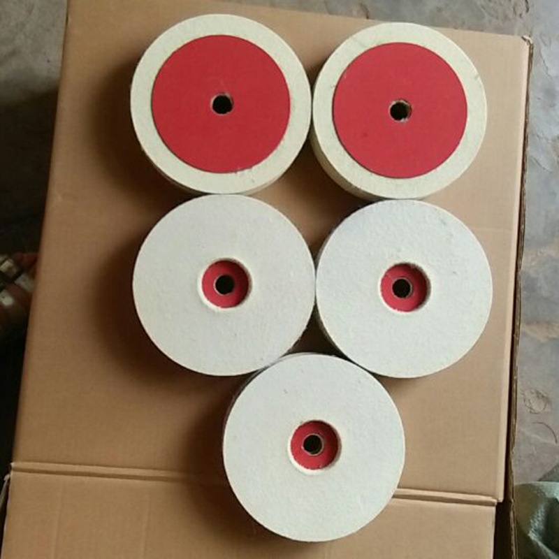 羊毛轮镜面抛光轮羊毛球不锈钢金属羊毛抛光片 毛毡抛光轮