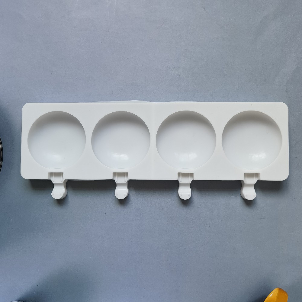 4 helados redondos 158 molde de silicona pastel helado pudín molde de postre jabón utensilios