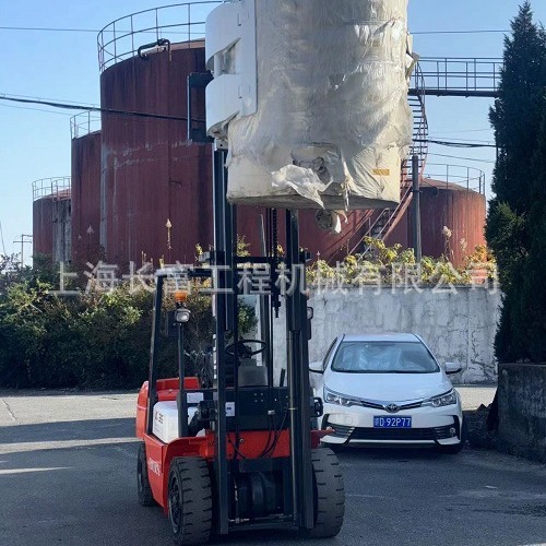 K35升高4米合力燃油包夹叉车 卡斯卡特45F单臂动开口1.35米圆抱夹