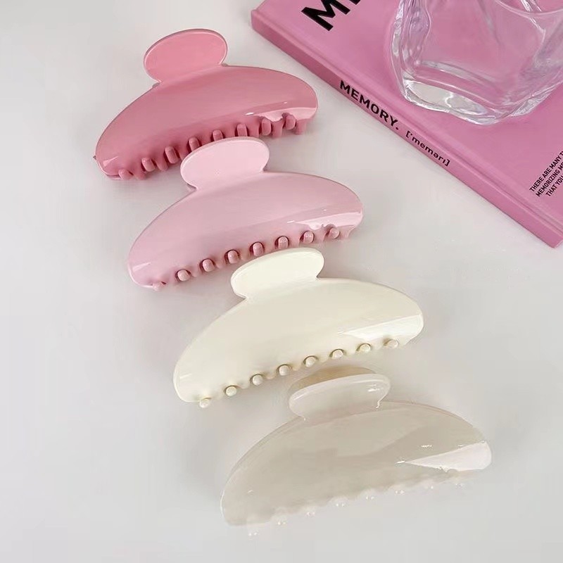 Simple Style Solid Color Arylic Hair Claws display picture 1