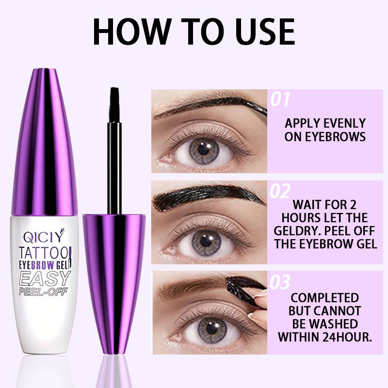 クロスボーダー専用起爆金QICIY引き裂き眉クリーム3色防水防汗濃密自然定型Eyebrow Tint|undefined