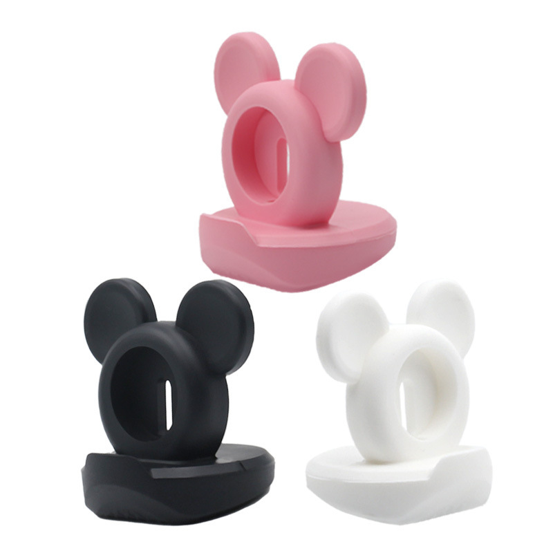 Cross-Border Popular Watch Charger Holder Suitable for Apple Applewatch Silicone Mickey Charging Base Holder