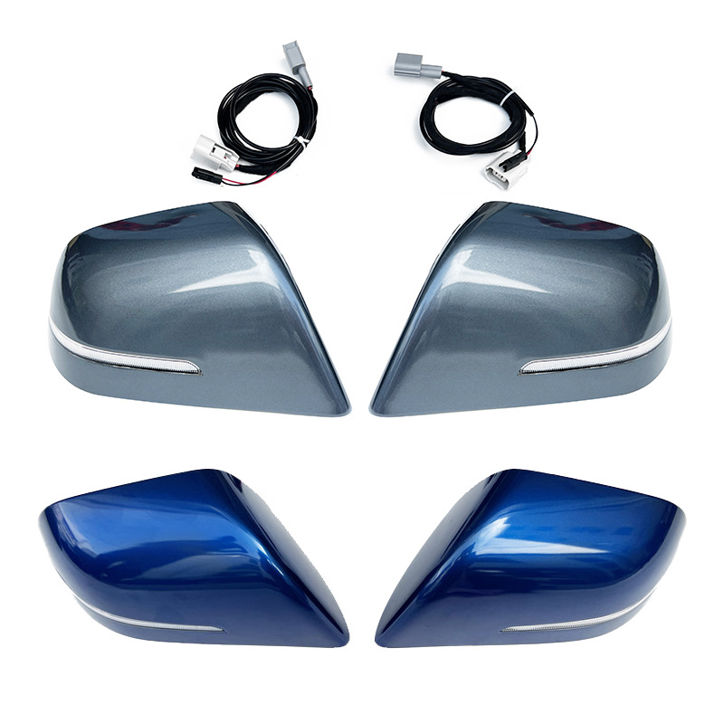 Suitable for Tesla Model 3 Sequential Turn Signal Lights, Model Y Rearview Mirror Cover, Carbon Fiber Material Car