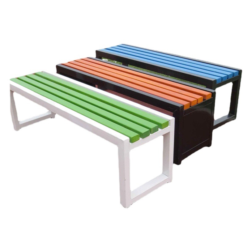 Hospital School Outdoor Leisure Row Chair Park Chair Locker Room Shoe Changing Stool Rest Bench Balcony Solid Wood Bench