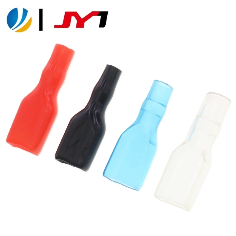 Кожух Juying 187PVC, 110, сине-красно-черный, диаметр 3.0~5.0, прозрачный, для клемм 250