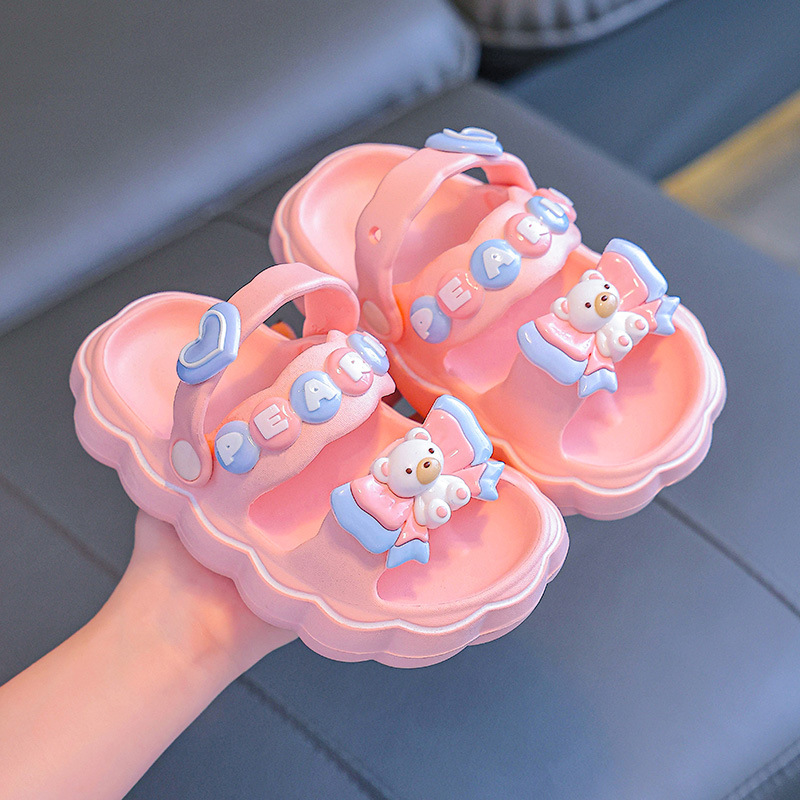 Nuevas sandalias EVA para niños lindos niños dos zapatillas de verano suaves antideslizantes zapatillas de bebé